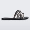 Melissa Shiny Slide Black/Silver Product Image 1