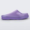 Side view of a lilac Melissa Smart Clog.