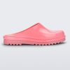 Side view of a pink Melissa Smart Clog.