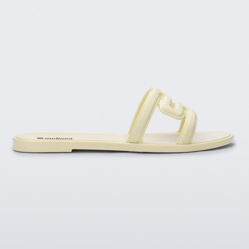 Side view of a beige M Slide.