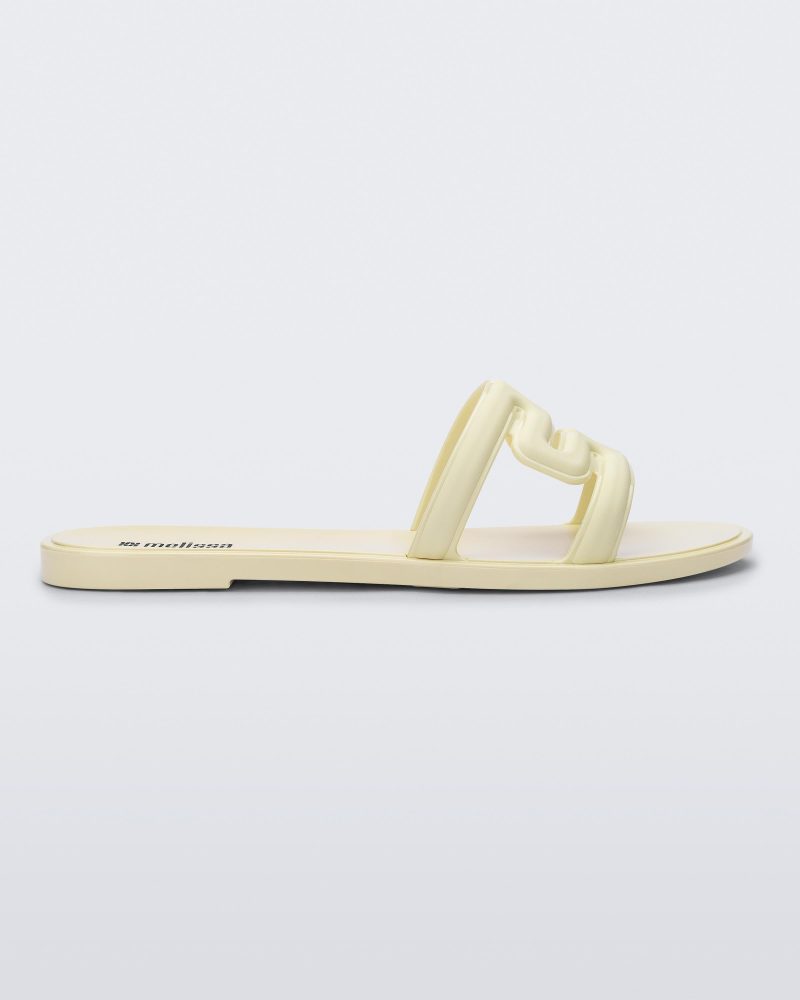 Side view of a beige M Slide.