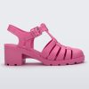 Side view of a pink Possession Heel women's fisherman style sandal.