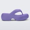 Side view of a lilac Free Platform II flip flop