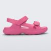 Side view of a pink Free Papete sandal