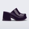 Side view of a purple Mia Platform Mule Heel