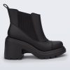 Side view of a black Courtney boot