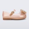 Side view of a gold Sweet Love Butterfly baby flat