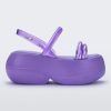 Side view of lilac Melissa Airbubble Platform sandal