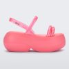 Side view of pink Melissa Airbubble Platform sandal