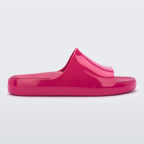 Side view of a pink Melissa Cloud slide.